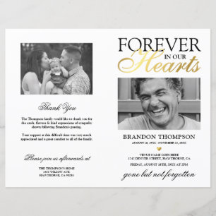 Budget Memorial Order of Service Photo Program