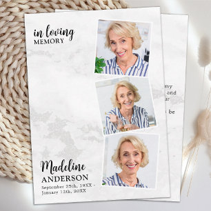 Budget Memorial Photo Sympathy Funeral Thank You Card