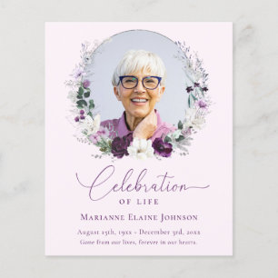 Budget Memorial Pink Floral Celebration of Life