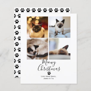 BUDGET Meowy Christmas Pet Cat Christmas Card