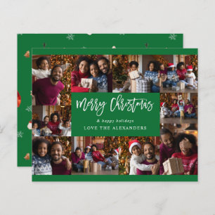 Budget Merry Christmas 10 Multi Photo - Green