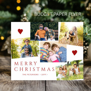 Budget Merry Christmas 5 photos holiday card