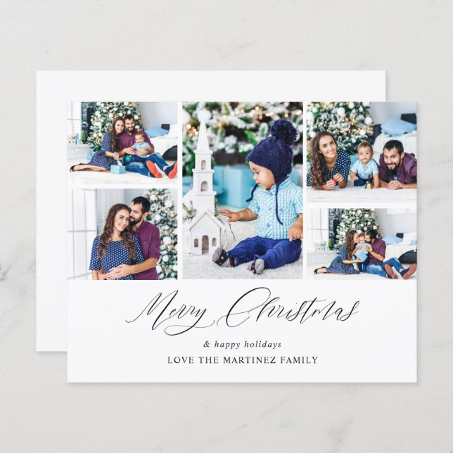 Budget Merry Christmas Ele Chic 5 Photo (Front/Back)