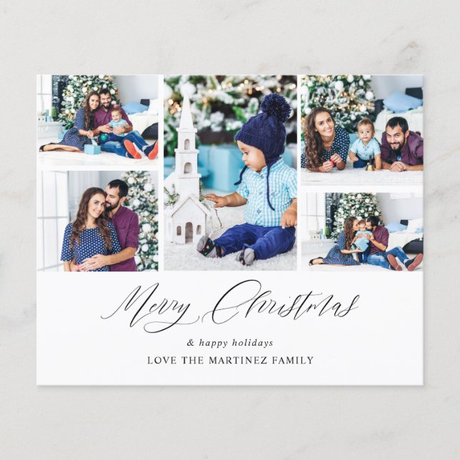 Budget Merry Christmas Ele Chic 5 Photo Flyer (Front)