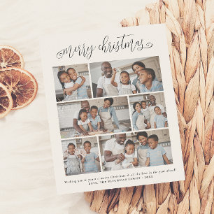 Budget Merry Christmas Lettering 6 Photo Holiday