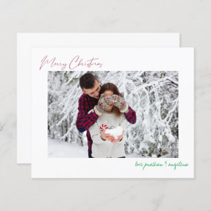 Budget Merry Christmas Modern Minimalist Photo