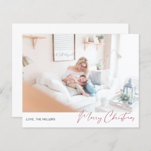 Budget Merry Christmas Modern Minimalist Photo 2