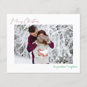 Budget Merry Christmas Modern Minimalist Photo Fly Flyer