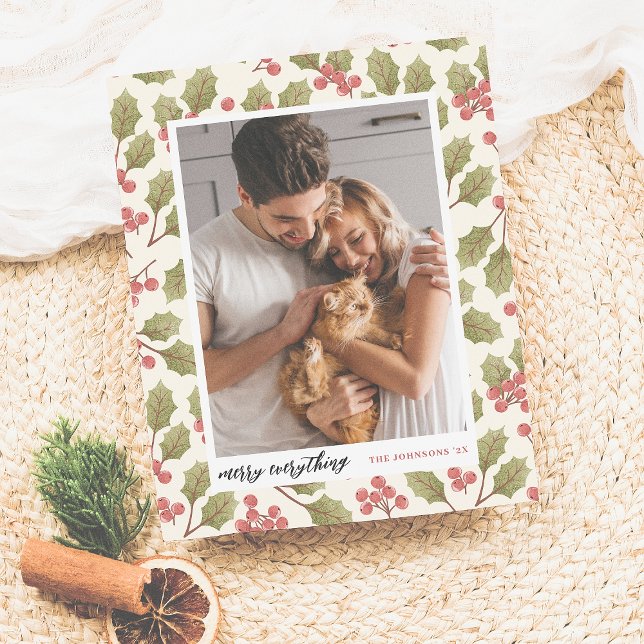 Budget Merry Everything Christmas Holly Photo (Creator Uploaded)