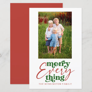 Budget Merry Everything Retro Christmas Photo