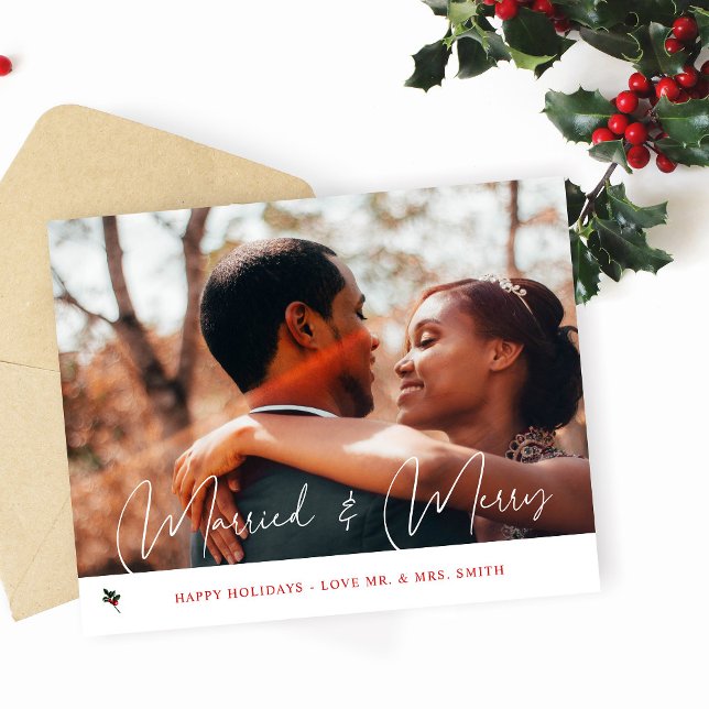 Budget Merry & Married Holly Photo Flyer (Creator Uploaded)