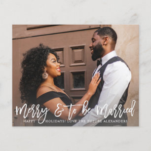 Budget Merry & To Be Married Engagement Photo Flyer