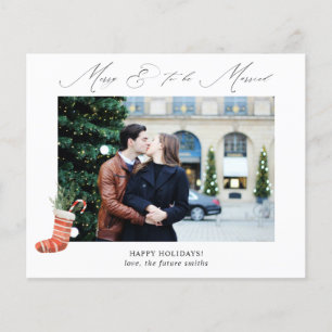 Budget Merry & To Be Married w Stocking Photo Flyer