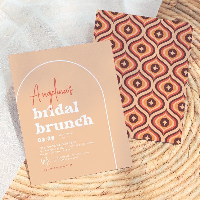 Budget Mid Modern Retro Arch Brunch Bridal Shower (Creator Uploaded)