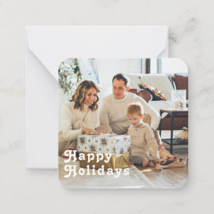 Budget MINI Personalised Photo and Text Christmas Card