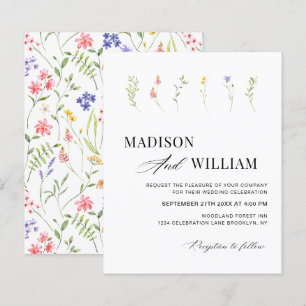 BUDGET Minimal Boho Chic WildFlower Garden Wedding