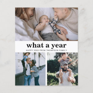 BUDGET Minimalist Basic What a year Happy New Year