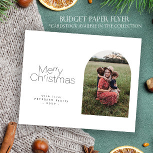 Budget minimalist photo Christmas Holiday Card