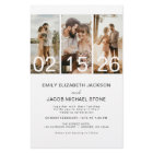 Budget Minimalist Photo QR code Wedding Invitation