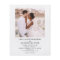 Budget Minimalist Photo QR code White Wedding