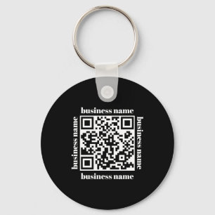 budget minimalist QR Code Business Keychain