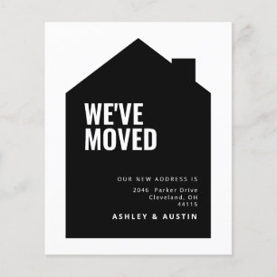 Budget Minimalist Scandi We've Moved New Home Flyer