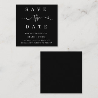 BUDGET Minimalist Wedding Save The Date Invitation