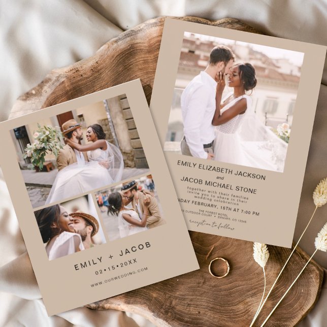 Budget Minimalist Wedding Terracotta Four Photo (Creator Uploaded)