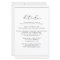 Budget Minimalistic All-in-One Wedding Invitation