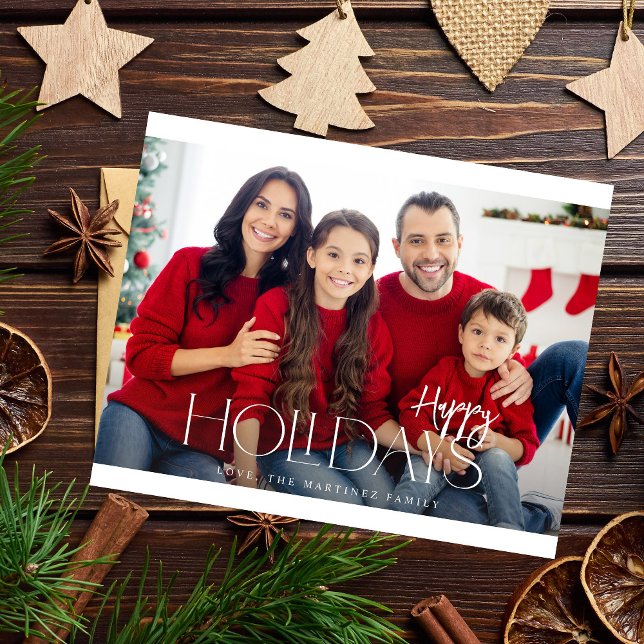 Budget MOD Ele Minimalist Happy Holidays Photo Flyer (Creator Uploaded)