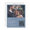 Budget Modern Boho Dusty Blue Photo Wedding Invite
