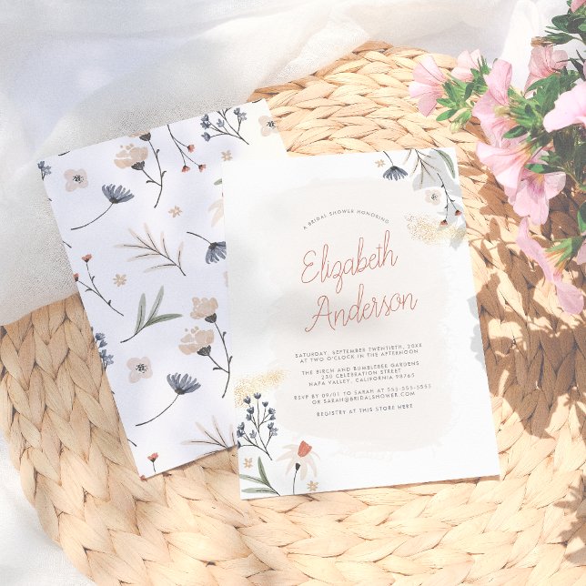 Budget Modern Boho Minimalist Floral Bridal Shower (Creator Uploaded)