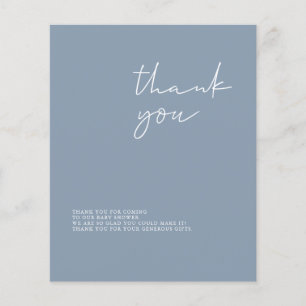 Budget Modern Boy Baby Shower Thank You Card