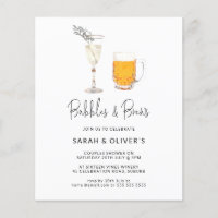 BUDGET Modern Bubbles & Brews Couples Shower
