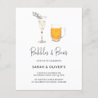 Budget Modern Bubbles & Brews Couples Shower Photo
