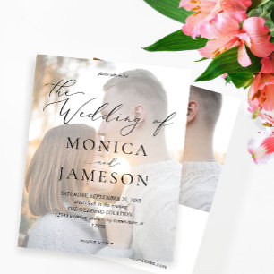 Budget Modern Calligraphy V2 Photo Wedding Flyer
