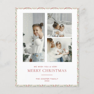 BUDGET Modern Christmas Card