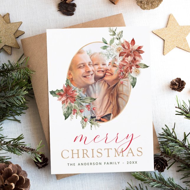 Budget Modern Christmas Photo Card  (Creator Uploaded)