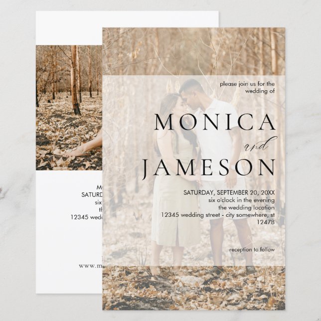 Budget Modern Duo 2 LG Photo Wedding (Front/Back)