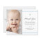 Budget Modern Elegance Boys Baptism Thank You Card