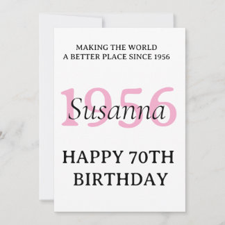 Budget Modern Elegant surprise 70th birthday gift Invitation