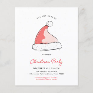 Budget Modern Festive Santas Hat Christmas Party