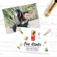 Budget Modern Funny Photo Wedding Save The Date