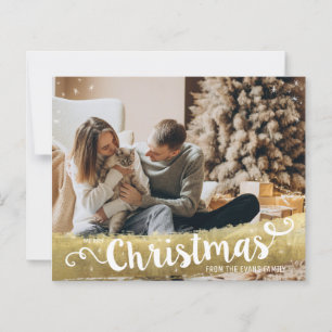 Budget Modern Gold Merry Christmas