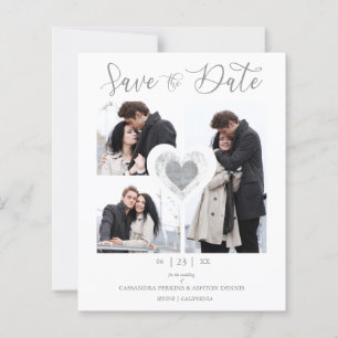 Budget Modern Heart 3 Photos Romantic Wedding