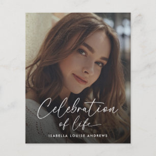 Budget Modern Memorial Photo Celebration of Life