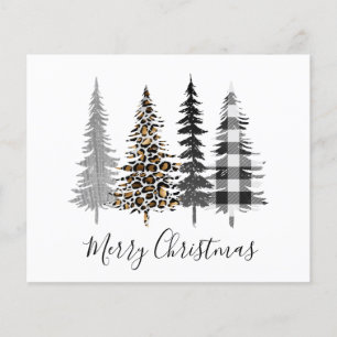 Budget Modern Merry Christmas Holiday Card