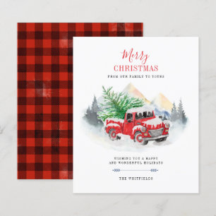 Budget Modern Merry Christmas Red Truck Buffalo