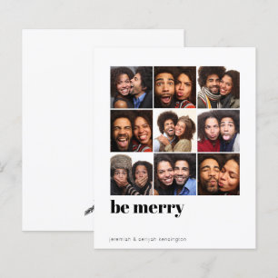Budget Modern Minimal 9 Square Holiday Photo