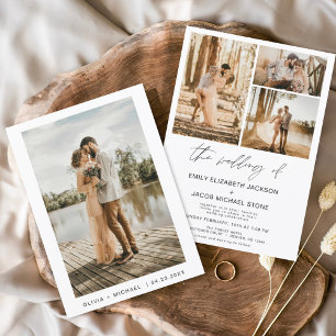 Budget Modern Minimalist Elegant Photo Wedding
